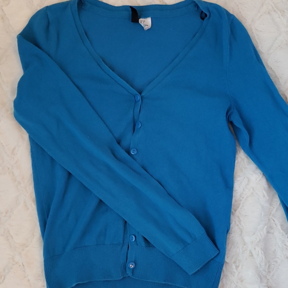 Blue Sweater Cardigan
